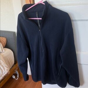 Lululemon Navy Fleece Quarter Zip